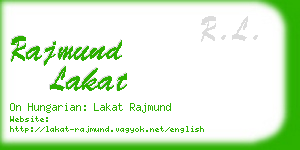 rajmund lakat business card